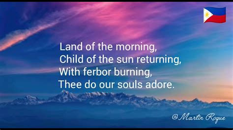 english ng lupang hinirang|philippine national anthem.